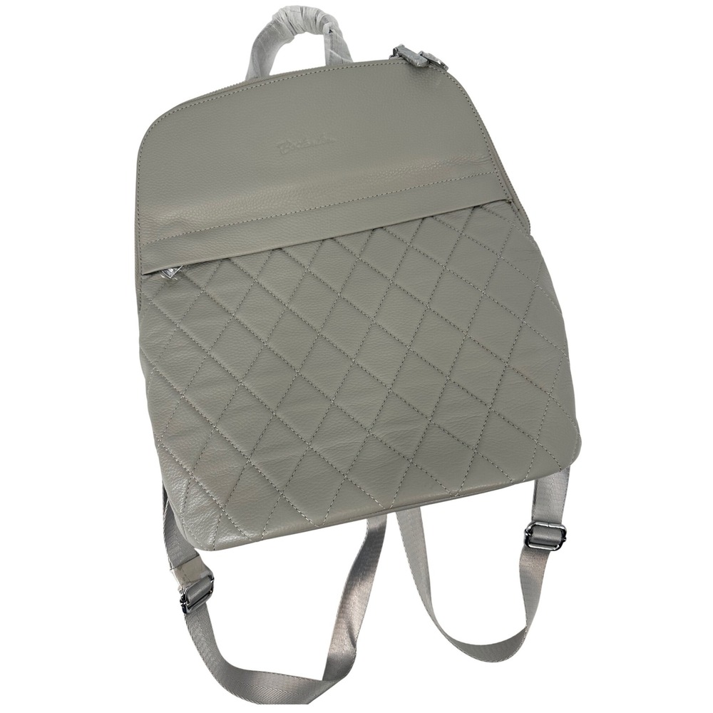 BOSTANTEN Quilted Leather Backpack Travel Bag Purse‎ Handbag Zip Top Adjustable